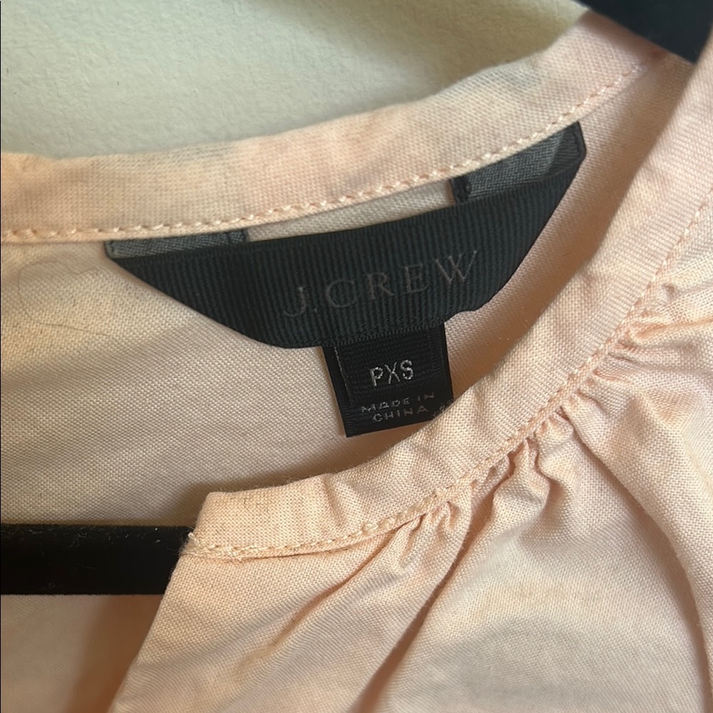 J. Crew Pink Tie-Front Blouse with Relaxed Sleeves - Picture 2 of 3